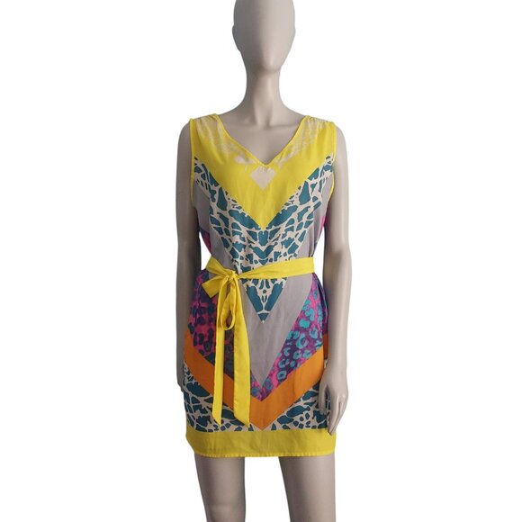 JEALOUS TOMATO Yellow Swim Coverup Pool Party Sexy Summer Dress Colorful - Picture 3 of 15
